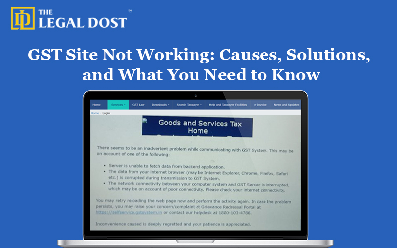 gst site is not working